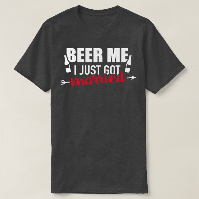 T-shirt Je viens de me marier (Design devant)