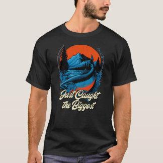 T-shirt Je viens de prendre le plus grand pêcheur hobby pê