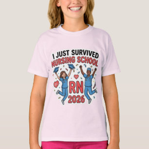 T-shirt Je viens de survivre à l'école d'infirmières Promo