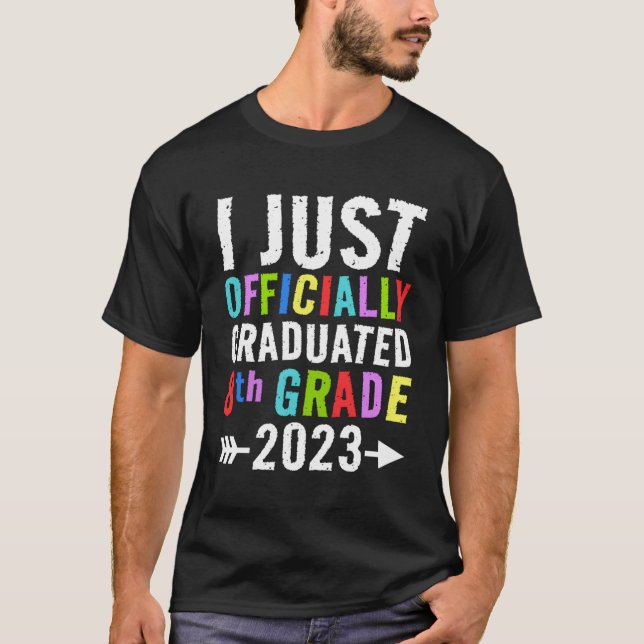 T-shirt Je Viens D'Être Diplômé 8E Année 2023 Py (Devant)