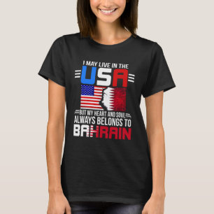 T-shirt Je Vis Peut-Être Aux États-Unis Mais Mon Coeur App