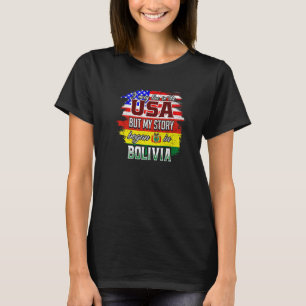 T-shirt Je Vis Peut-Être Aux Etats-Unis Mais Mon Histoire 