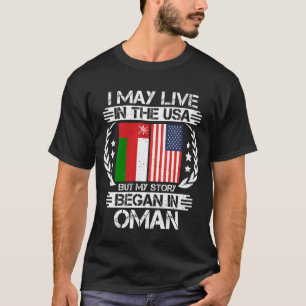 T-shirt Je Vis Peut-Être Aux États-Unis Mais Mon Histoire