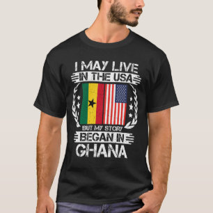 T-shirt Je Vis Peut-Être Aux États-Unis Mais Mon Histoire