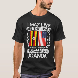 T-shirt Je Vis Peut-Être Aux États-Unis Mais Mon Histoire