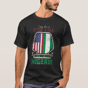 T-shirt Je Vis Peut-Être Aux Etats-Unis Mais Mon Histoire 