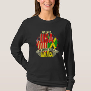 T-shirt Je Vis Peut-Être Aux Etats-Unis Mais Mon Histoire