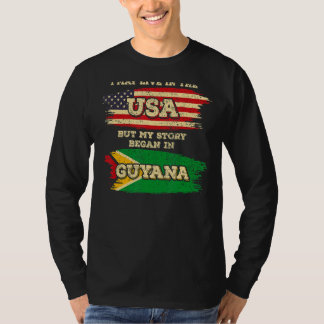T-shirt Je Vis Peut-Être Aux Etats-Unis, Mais Mon Histoire