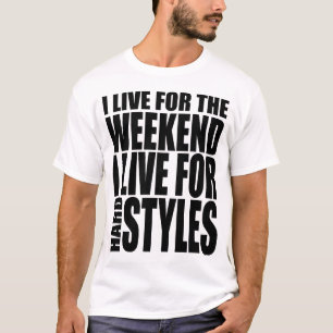T-shirt Je vis pour le week-end (Showtek)