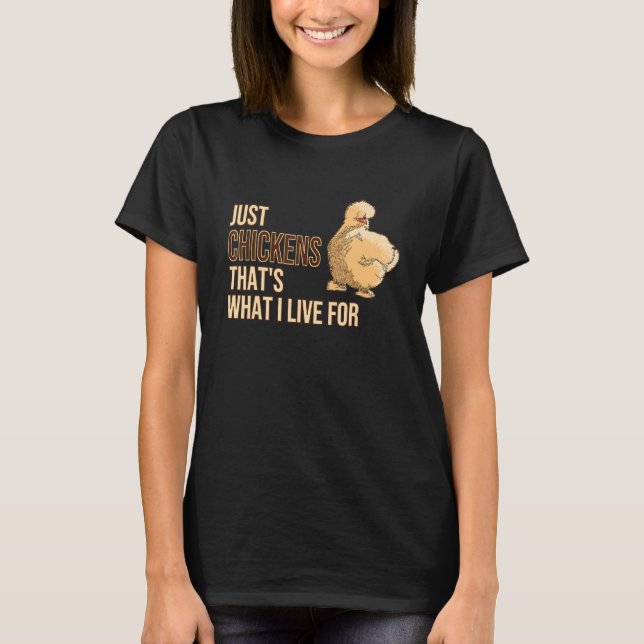 T-shirt Je Vis Pour Silkie Silk Ch (Devant)