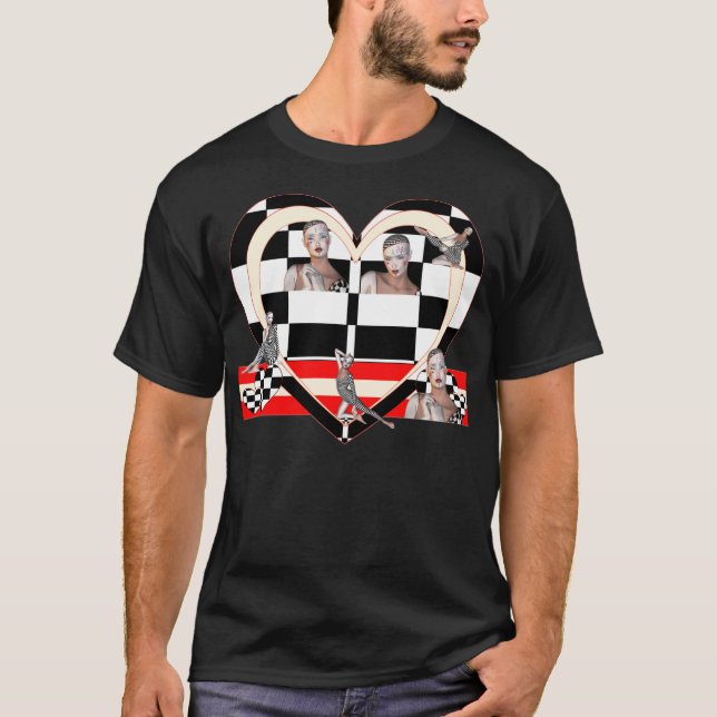 T-shirt Je vis une vie de Cherkered (Devant)