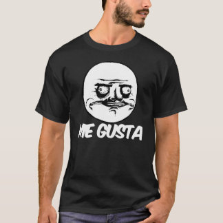 T-shirt je visage comique de meme de rage de gusta