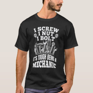 T-shirt Je visse Je boulonne Je tourne Mécanicien Réparati