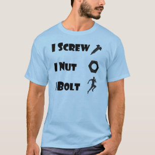 T-shirt je visse le boulon de l'écrou i d'I