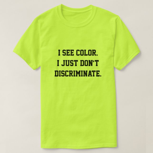 T-shirt Je vois la couleur (Design devant)