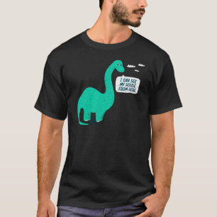 T-shirt Je vois ma maison d'ici Pun de dinosaure pour gran
