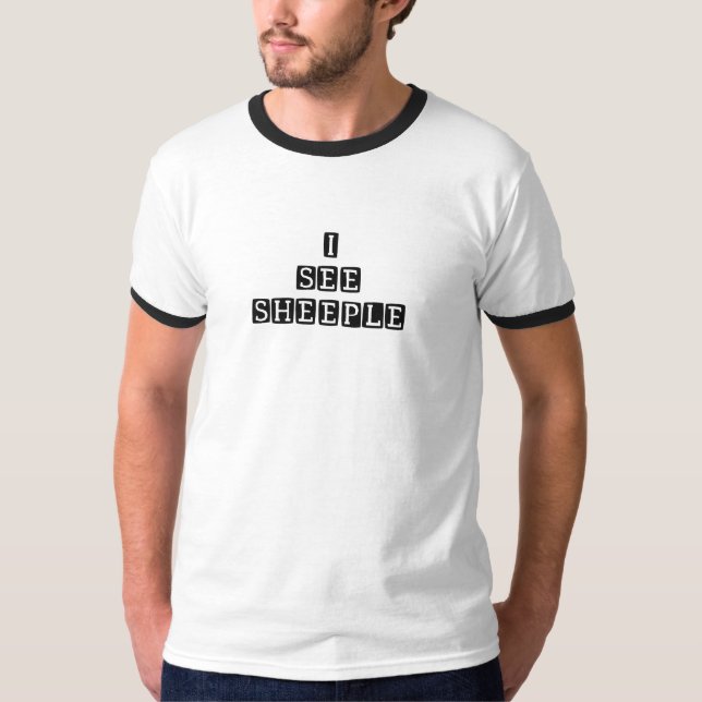 T-shirt Je vois Sheeple (Devant)
