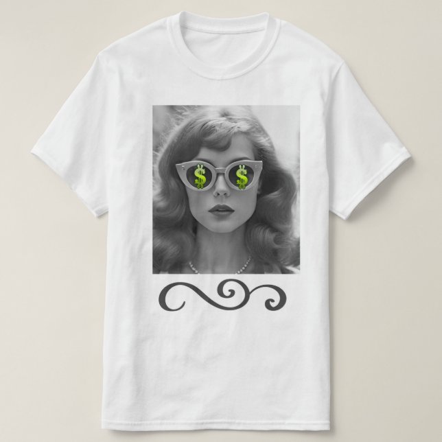 T-shirt Je vois une femme d'argent (Design devant)