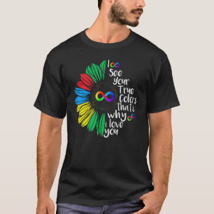 T-shirt Je Vois Votre Véritable Infinité De Couleur Neurop