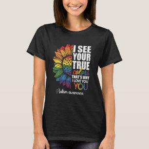 T-shirt Je vois votre vraie couleur Infinity Rainbow Neuro