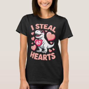 T-shirt Je vole 67 cœurs Saint-Valentin 67 Meme 6 7 T-re