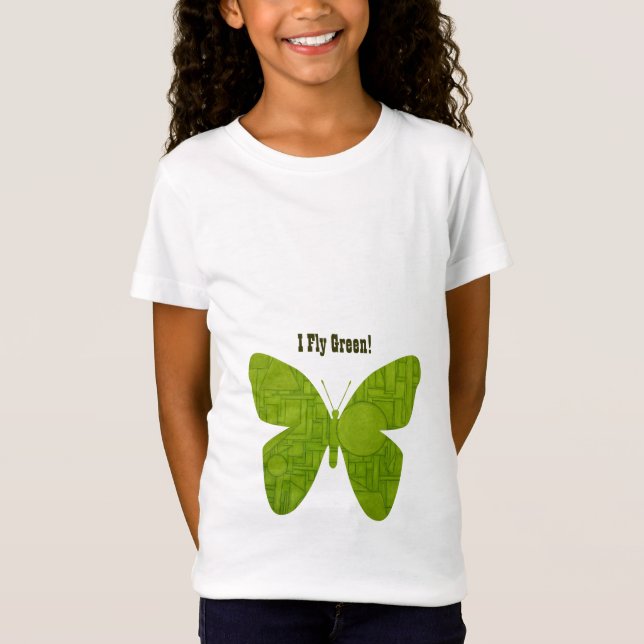 T-Shirt Je vole chemise verte ! (Devant)