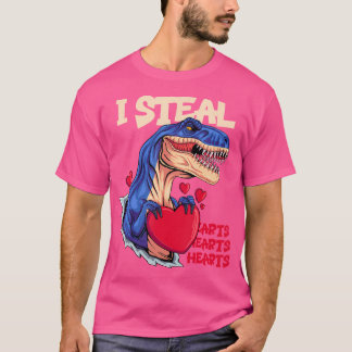 T-shirt Je Vole Coeurs Dinosaures Garçons Hommes Aiment T 