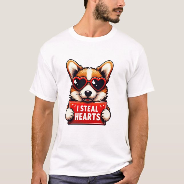 T-shirt Je vole Coeurs Enfants Hommes (Devant)