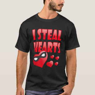T-shirt Je vole Coeurs Valentines Amour du Jour