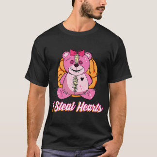 T-shirt Je vole Coeurs Valentines Jour Zombie Teddy