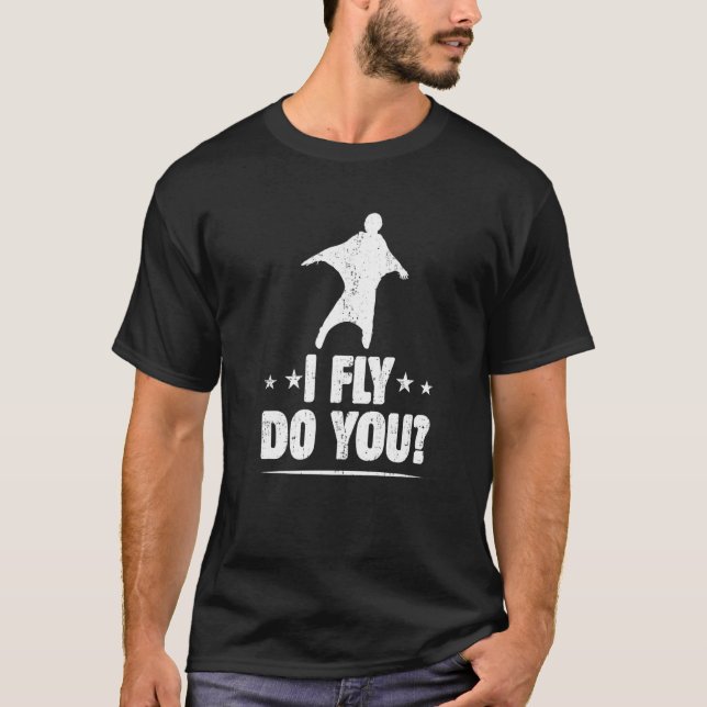 T-shirt Je vole Do You Wingsuit Flying Specialist Fan W (Devant)