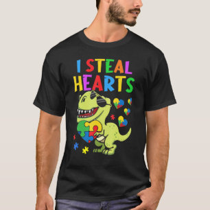 T-shirt Je Voler Coeurs Puzzle Sensibilisation sur l'autis