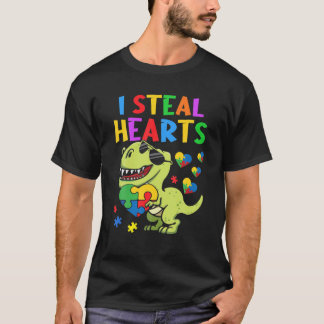 T-shirt Je Voler Coeurs Puzzle Sensibilisation sur l'autis