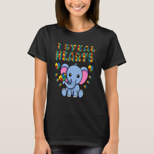 T-shirt Je Voler Coeurs Sensibilisation sur l'autisme Elep