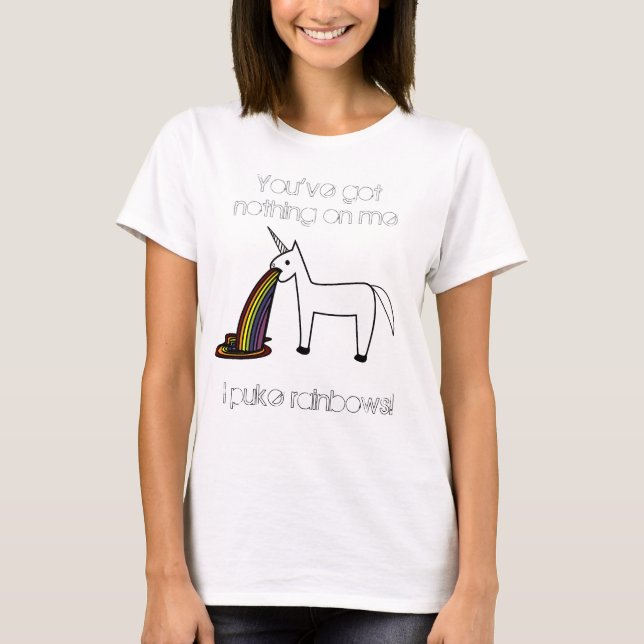 T-shirt Je vomis des arcs-en-ciel (Devant)