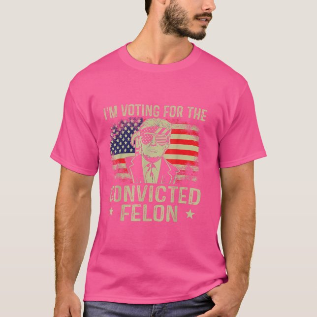 T-shirt Je vote pour le condamné Felon (Devant)