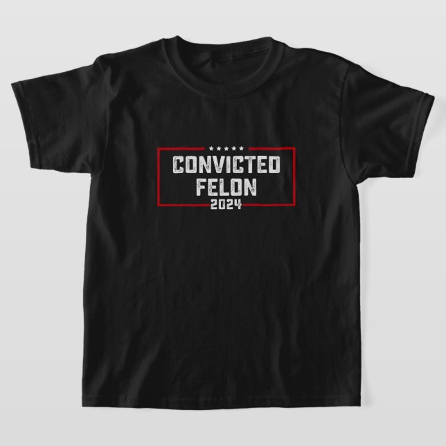 T-shirt Je vote pour le condamné Felon Pro Trump 2024 (Poser)