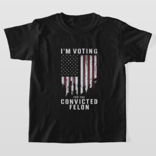 T-shirt Je Vote Pour Le Condamné Féon Pro Trump 2024