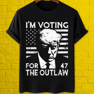 T-shirt Je vote pour l'Outlaw Pro Trump 2024