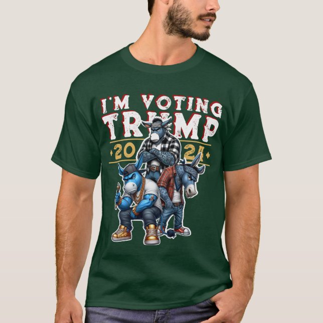 T-shirt JE VOTE pour TRUMP 2024 (Devant)