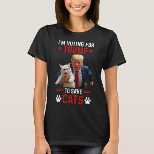 T-shirt Je Vote Pour Trump Pour Sauver Les Chats Trump 202