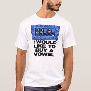 T-shirt Je voudrais acheter une voyelle - Obama suce