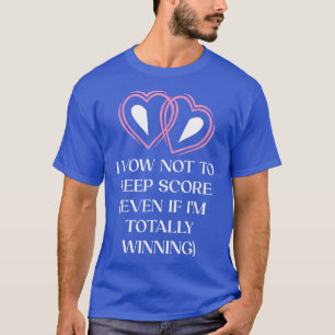 T-shirt Je Voue ne pas garder la note drôle Groom Humour M