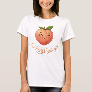 T-shirt Je vous a-PEACH-ie