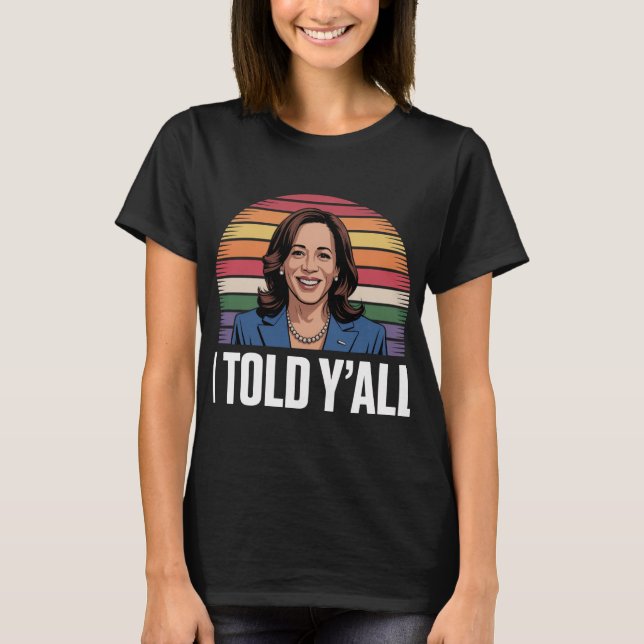 T-shirt Je vous ai dit arc-en-ciel (Devant)