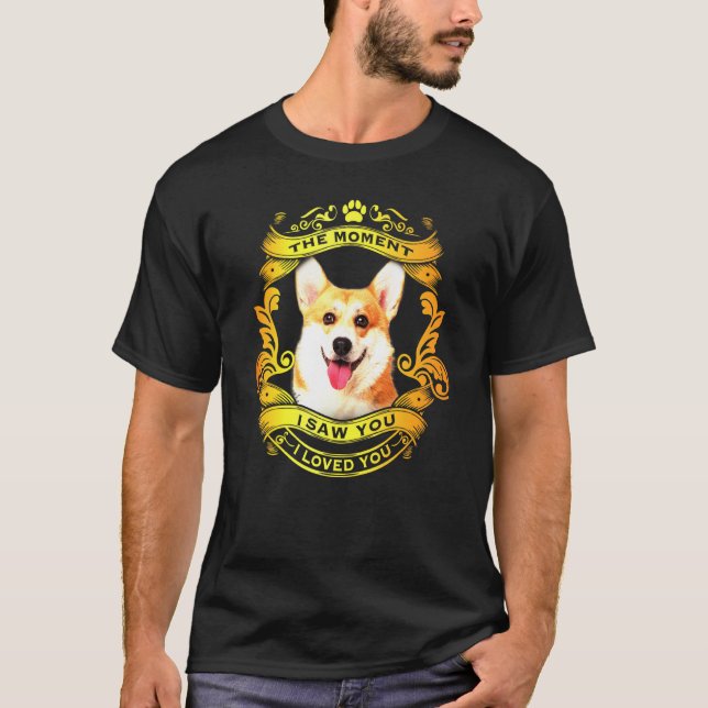 T-shirt Je Vous Ai Vu Pembroke Welsh Corgi Corgi (Devant)