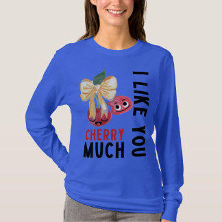 T-SHIRT JE VOUS AIME BEAUCOUP CHERRY