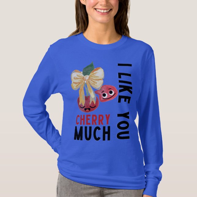 T-SHIRT JE VOUS AIME BEAUCOUP CHERRY (Devant)