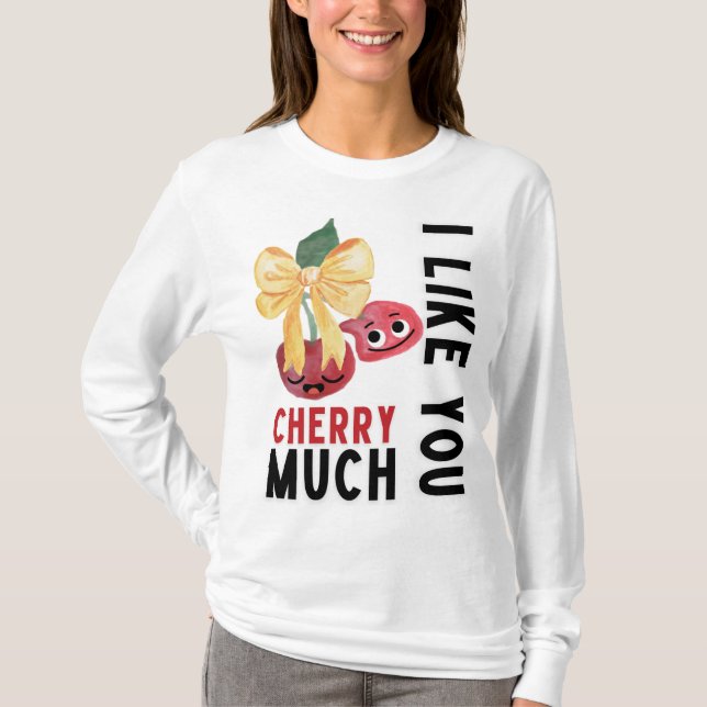 T-SHIRT JE VOUS AIME BEAUCOUP CHERRY (Devant)