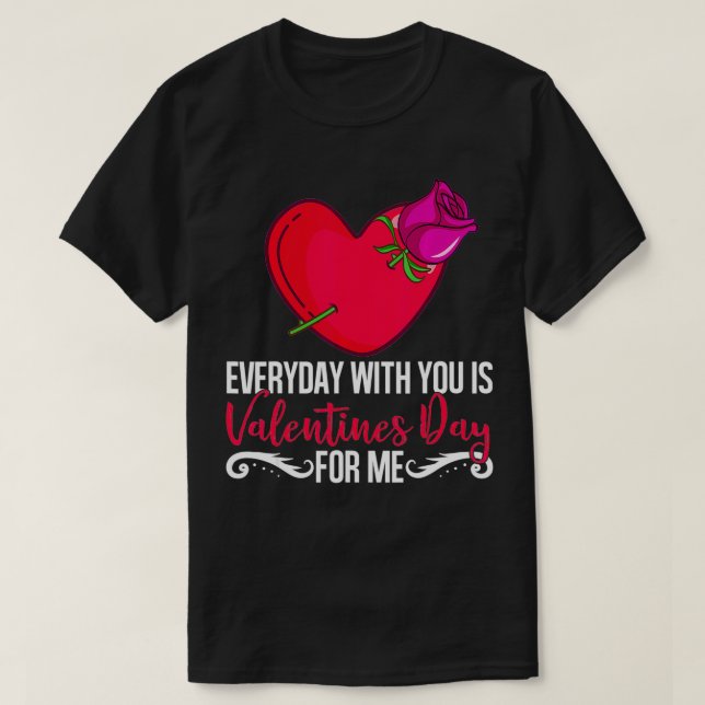 T-shirt Je Vous Aime Berry Beaucoup Heureux Valentines Day (Design devant)